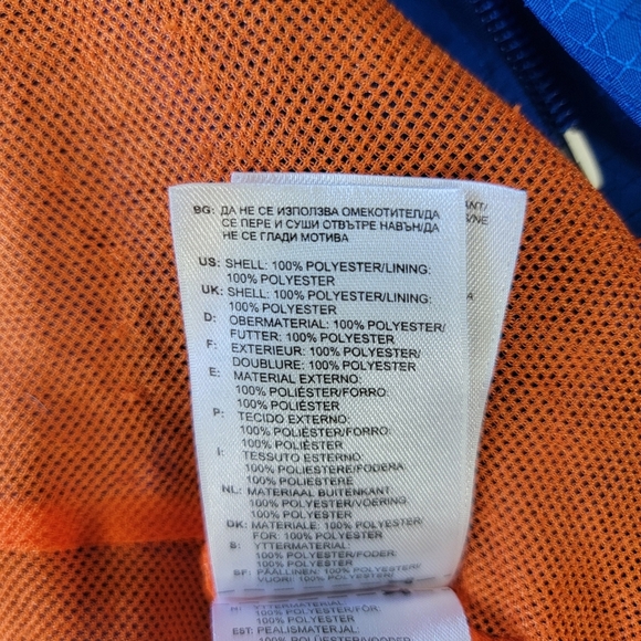 ADIDAS Predator Climacool Jacket Windbreaker Hooded Blue Orange Mens Small - Picture 12 of 15